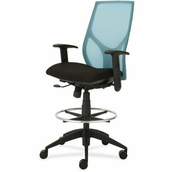 9To5 Seating Midbk Stool, Synchro, Hgt-adj T-Arms, 25inx26inx45-55-1/2in, AA/ON NTF1468Y1A8M801